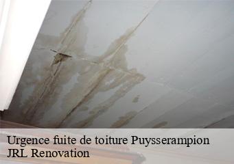 Urgence fuite de toiture